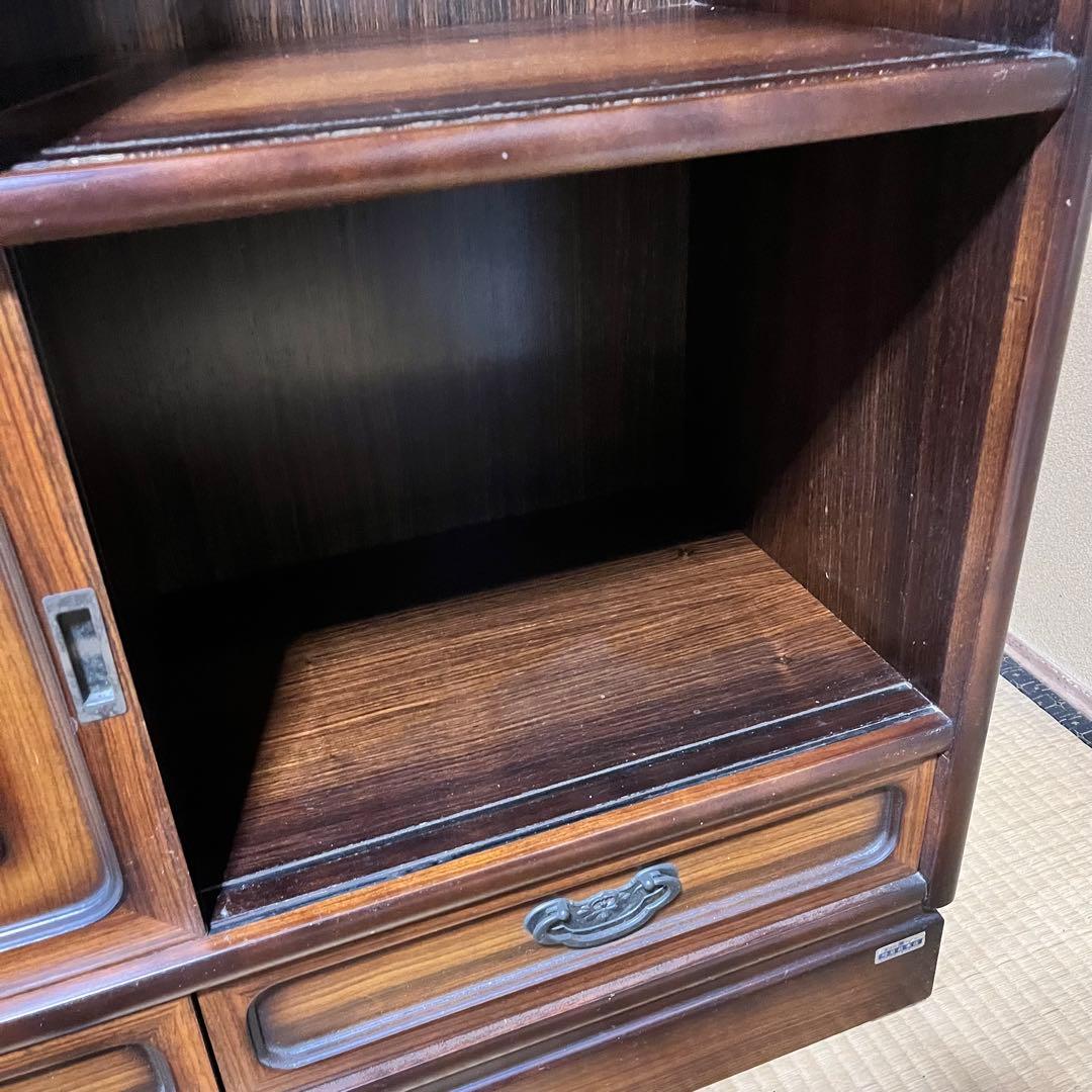 水屋箪笥 和箪笥 茶箪笥戸棚 昭和レトロ 飾り棚