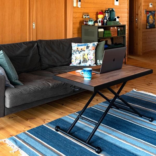 《新品・送料無料》《完成品》Riesel　昇降式テーブル