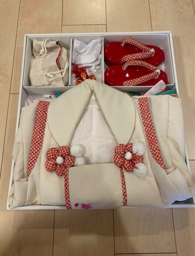 七五三 3歳　女の子　小町kids 被布セット　着物セット