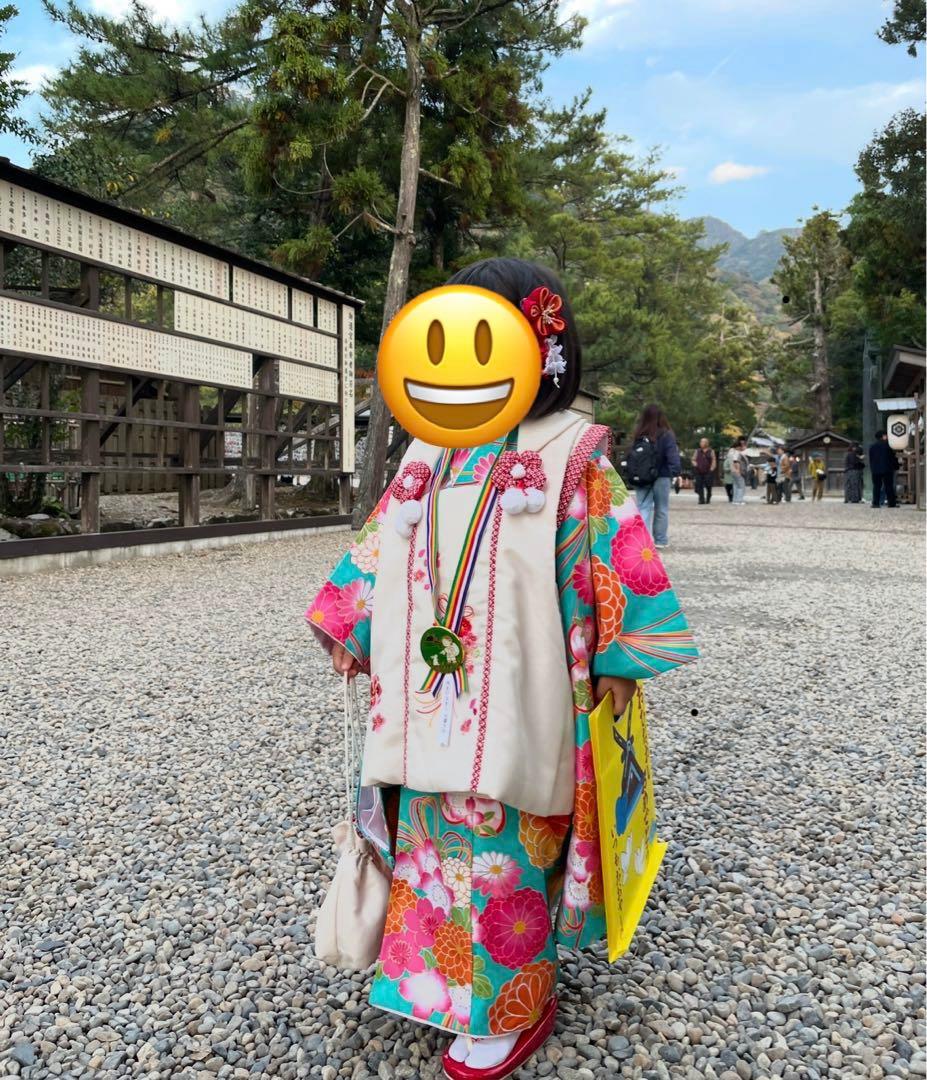 七五三 3歳　女の子　小町kids 被布セット　着物セット