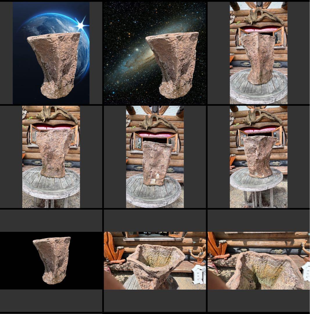 世界に一つのオリジナルメダカ鉢 メダカの為に作ったメダカ鉢　高さ62センチ