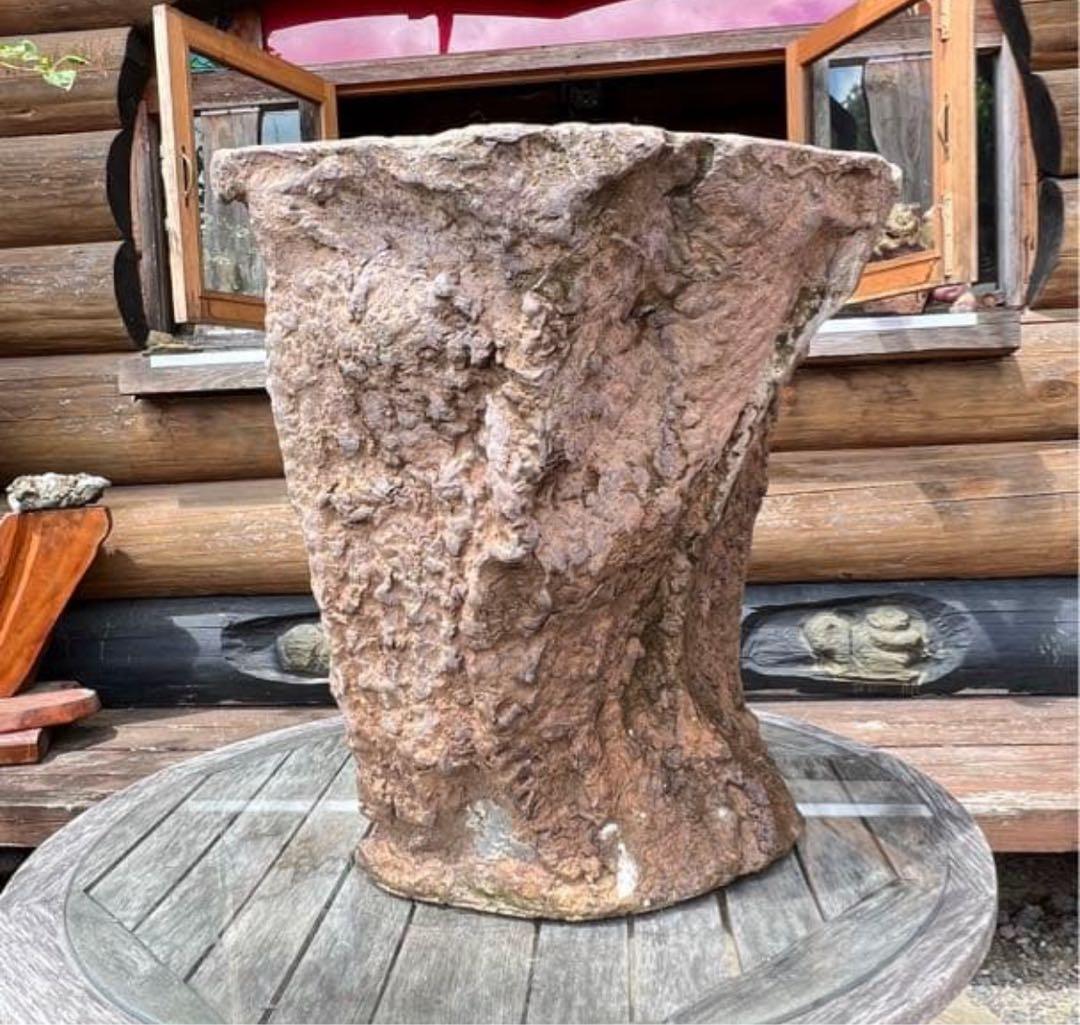 世界に一つのオリジナルメダカ鉢 メダカの為に作ったメダカ鉢　高さ62センチ