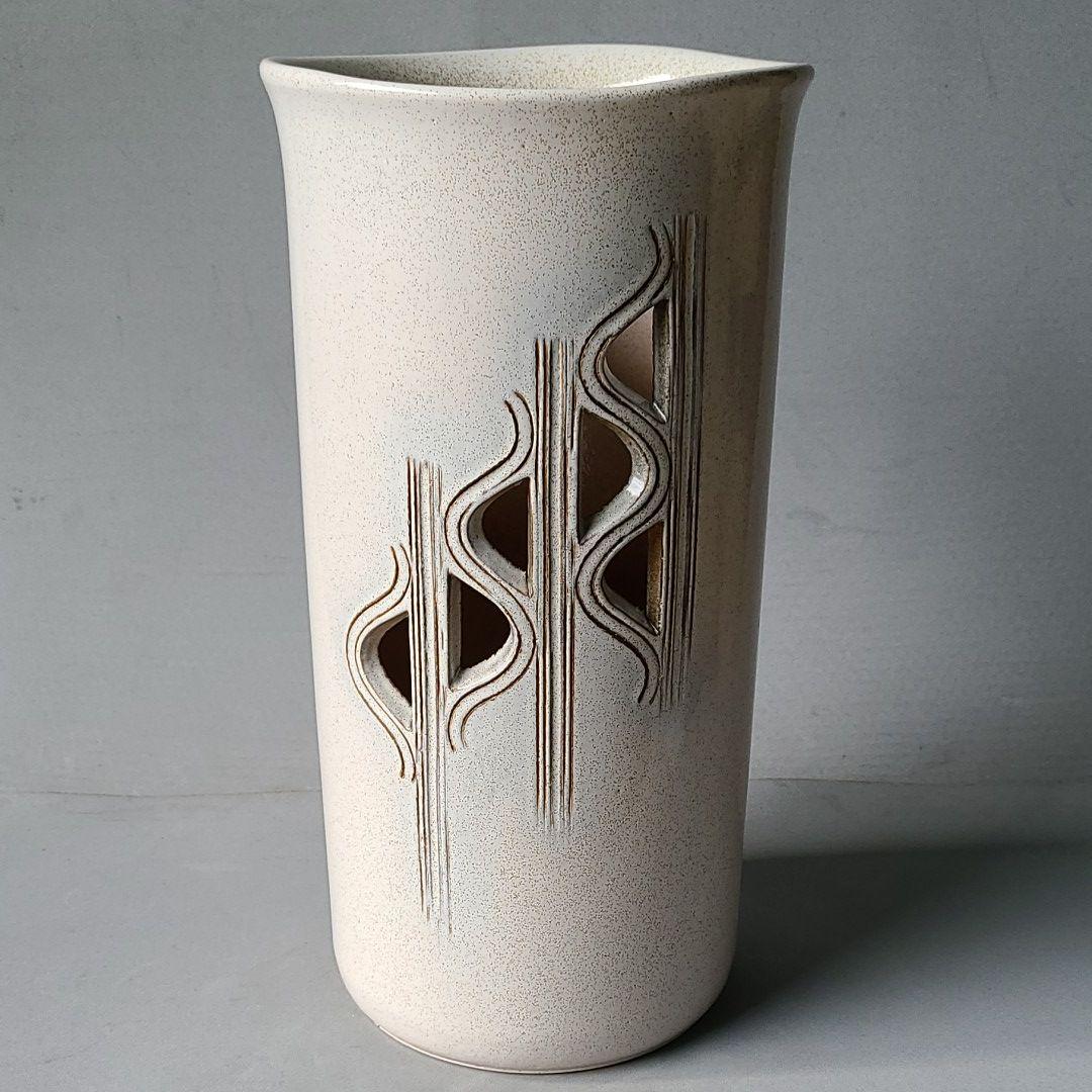 信楽焼 傘立て ラメール透かし 高さ４７cm