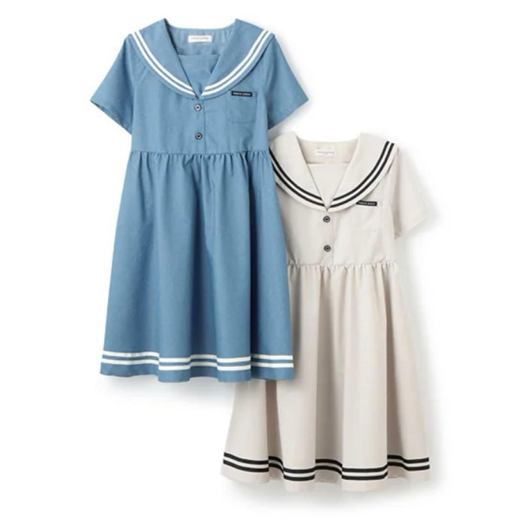 メゾピアノジュニア　　セーラーワンピース　160