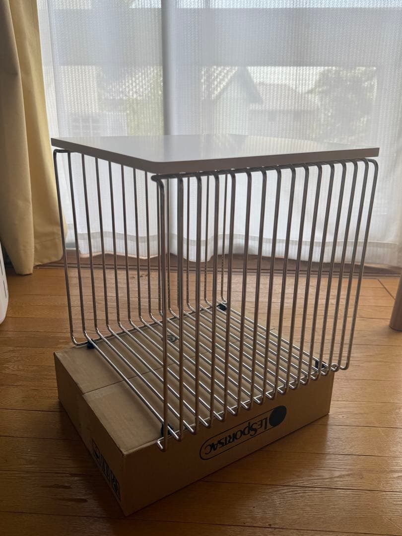 【美品】パントン ワイヤー シェルフ シングルサイズ 天板付き