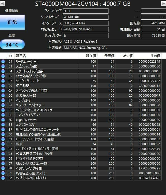 【本体のみ！！】I・O DATA HDCZ-UTL4K 4TB外付けHDD