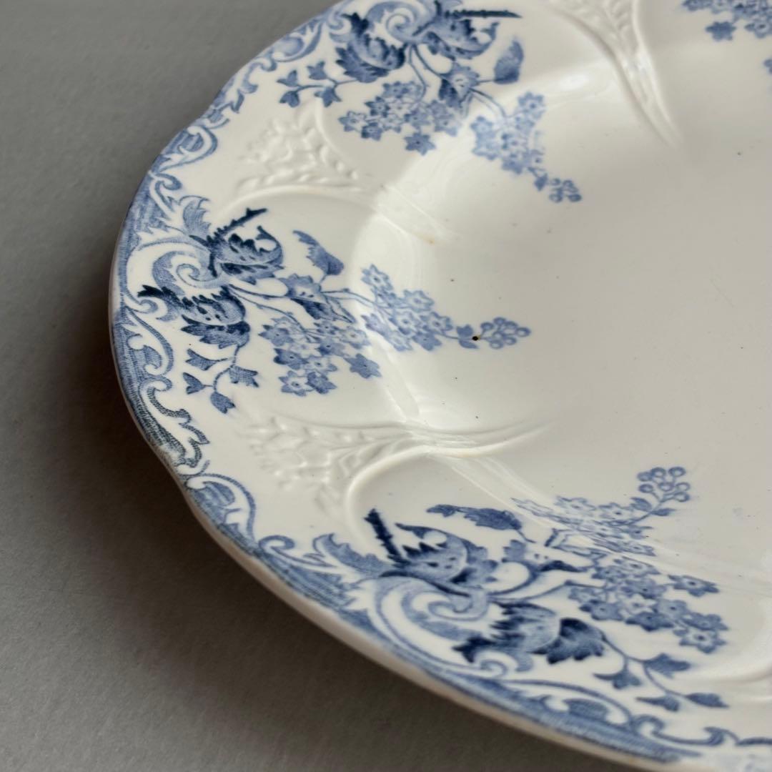 専用❣️レア フランスアンティーク longwyレリーフデザインが美しいプレート