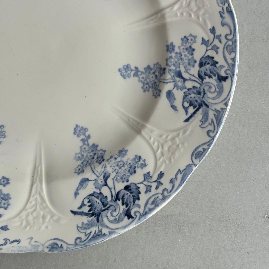 専用❣️レア フランスアンティーク longwyレリーフデザインが美しいプレート