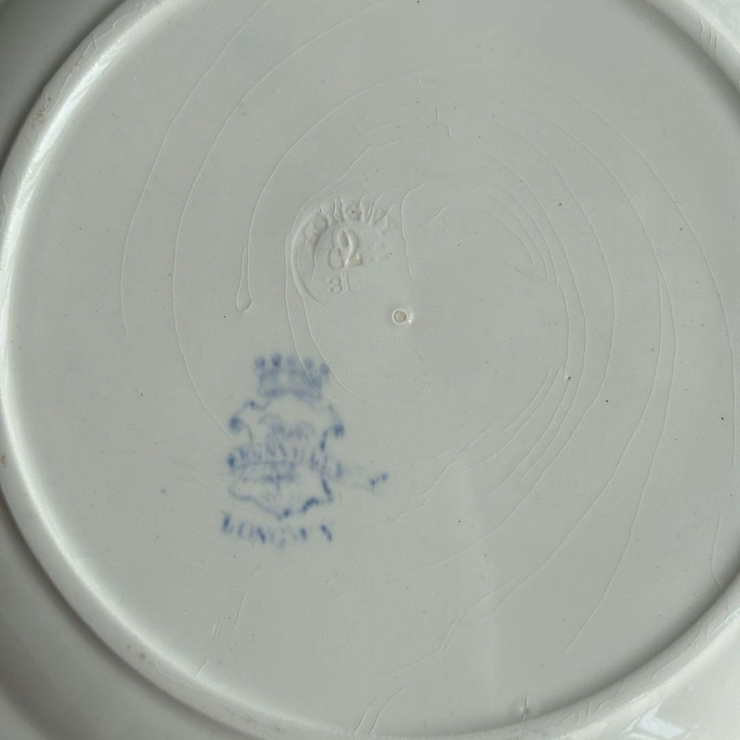 専用❣️レア フランスアンティーク longwyレリーフデザインが美しいプレート