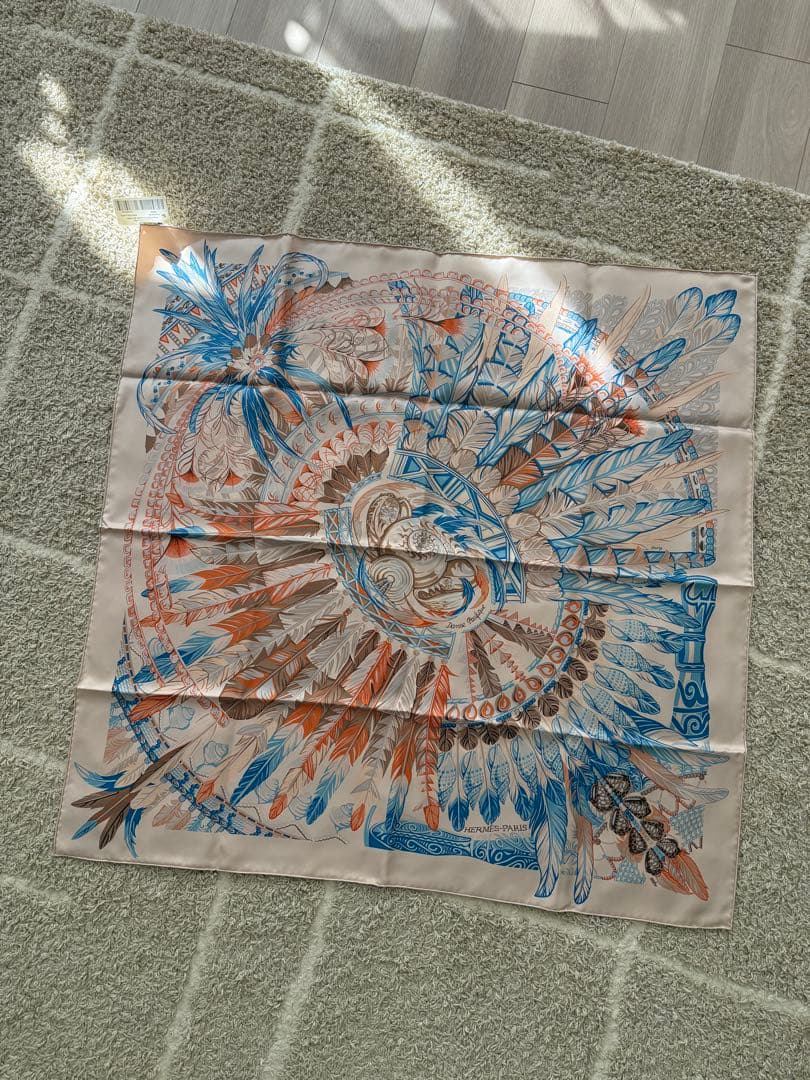 専用【試着のみ】エルメス カレ90 Danse Pacifique