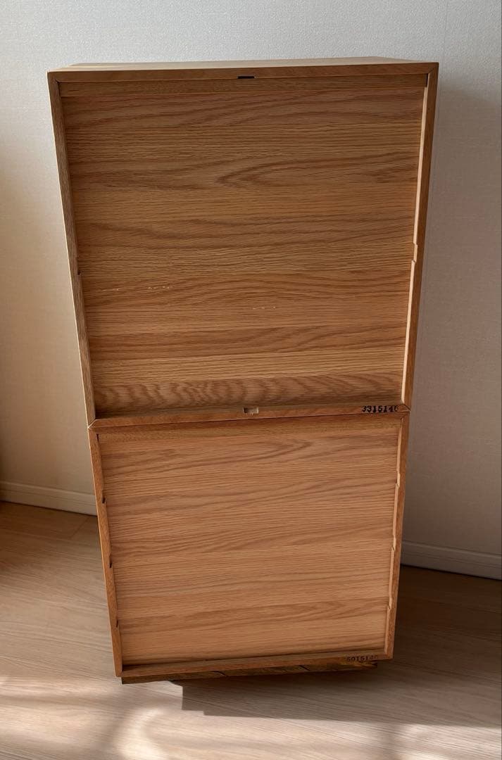 無印良品スタッキングチェスト２セット+キャスター台(DIY)