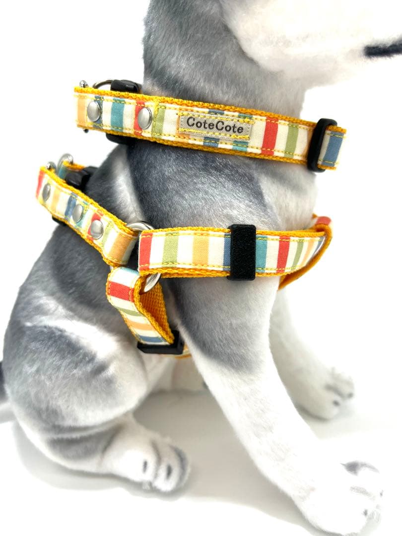 犬用品　首輪　ハーネス リード　ジョイントリード フルセット ハンドメイド