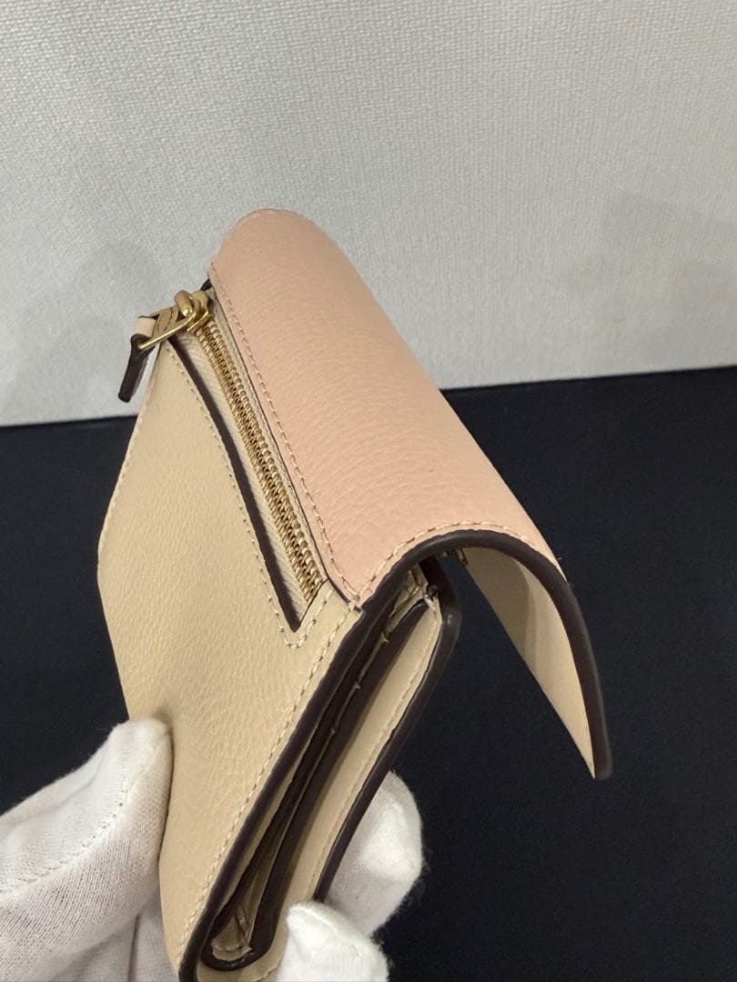 【新品未使用品】COACH 三つ折り財布 ソフトピンク