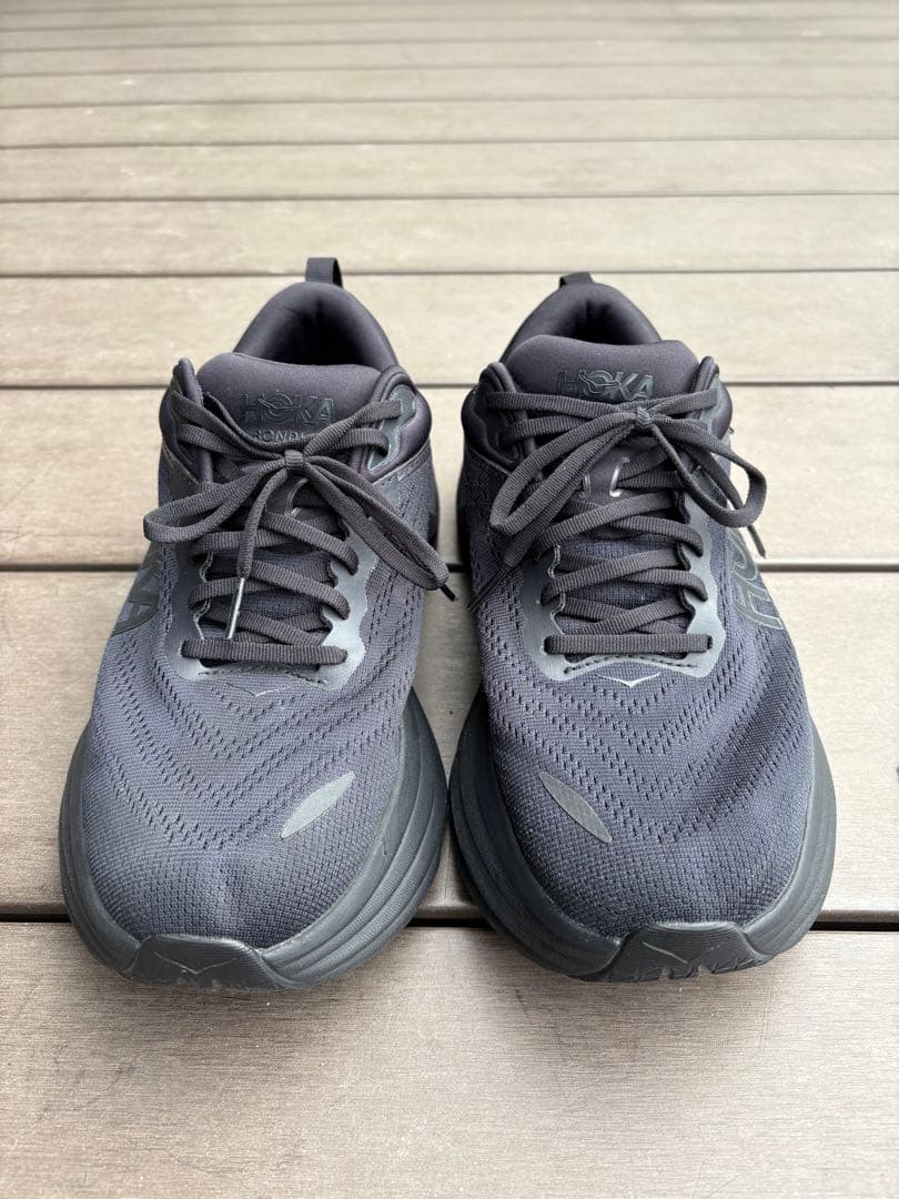 HOKA ボンダイ8 ブラック 27.5センチ　美品