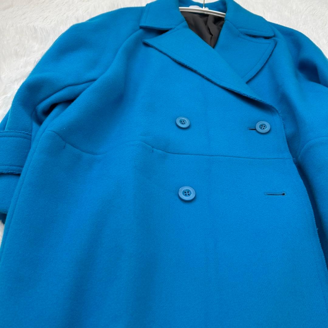 【最終値下げ】メゾンスペシャル　ウール100%コート　青