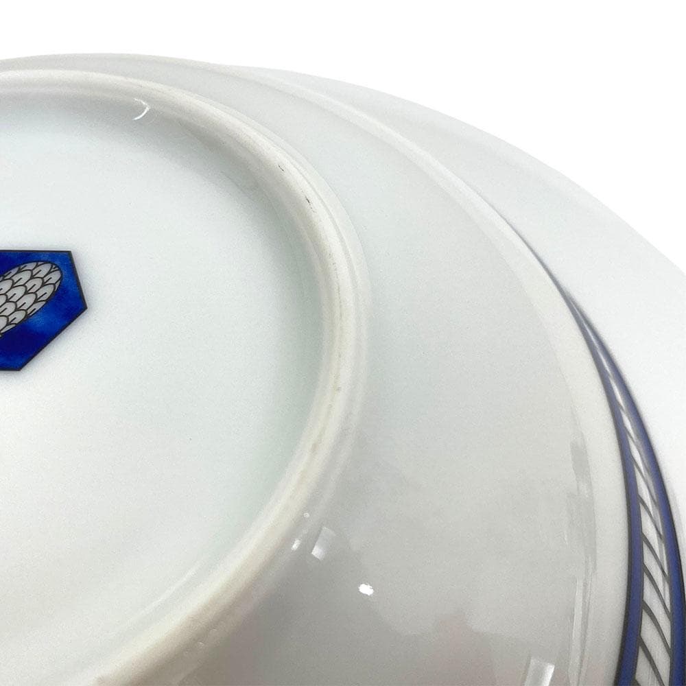 【廃盤】 美品 HERMES エルメス ブルーダイユール パスタプレート 2枚