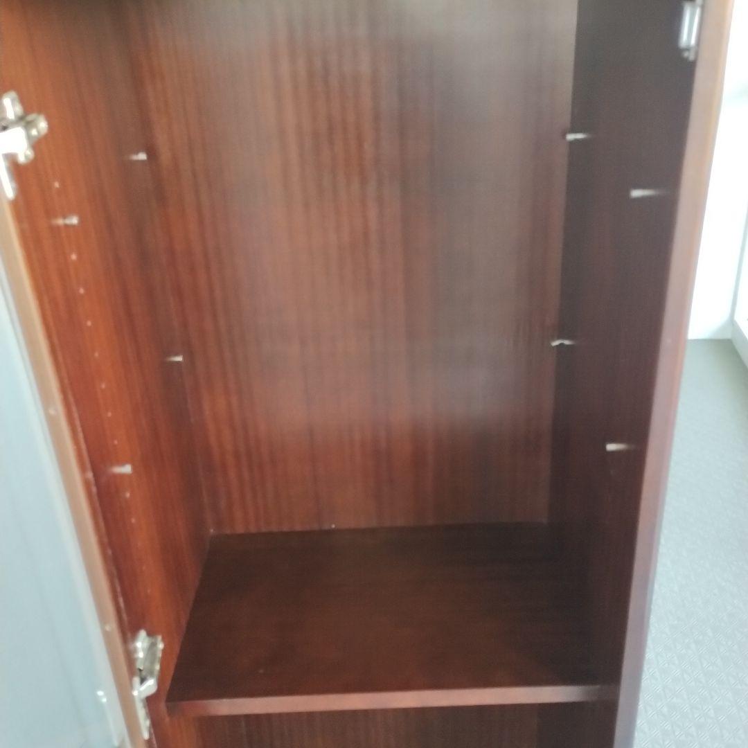 S*R様 ヤマハ　木製　面取ガラス扉　５段　キャビネット　ラック　シェルフ　US