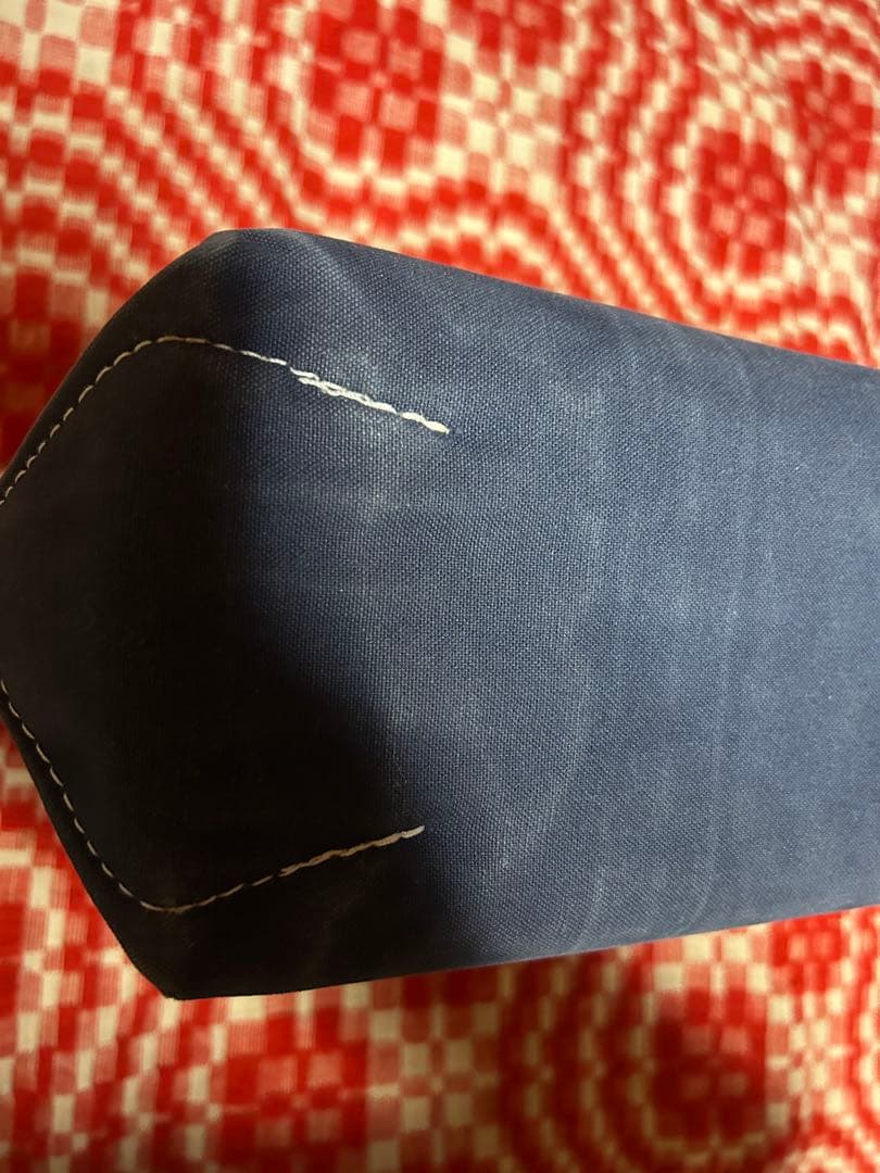 90s LLBean トートバッグ レザー アイボリー/ネイビー