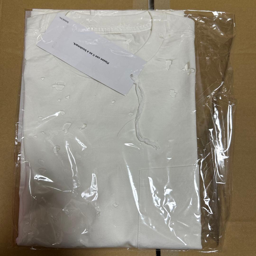 ソロイスト ラウンジ ポケットtシャツ ホワイト