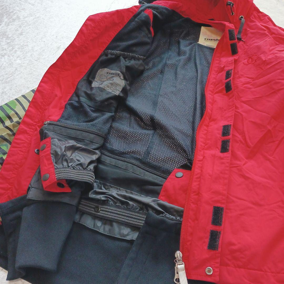 Gush スノーボード用ジャケット 赤緑