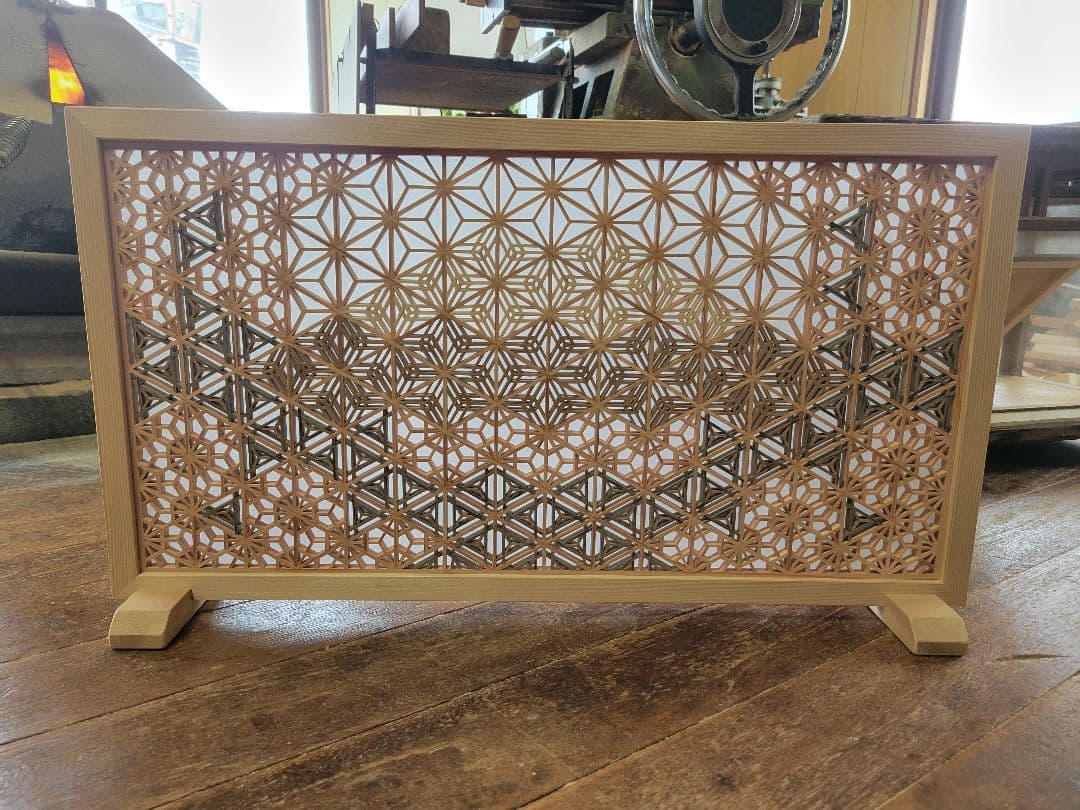 組子　組子細工　衝立　パーテーション