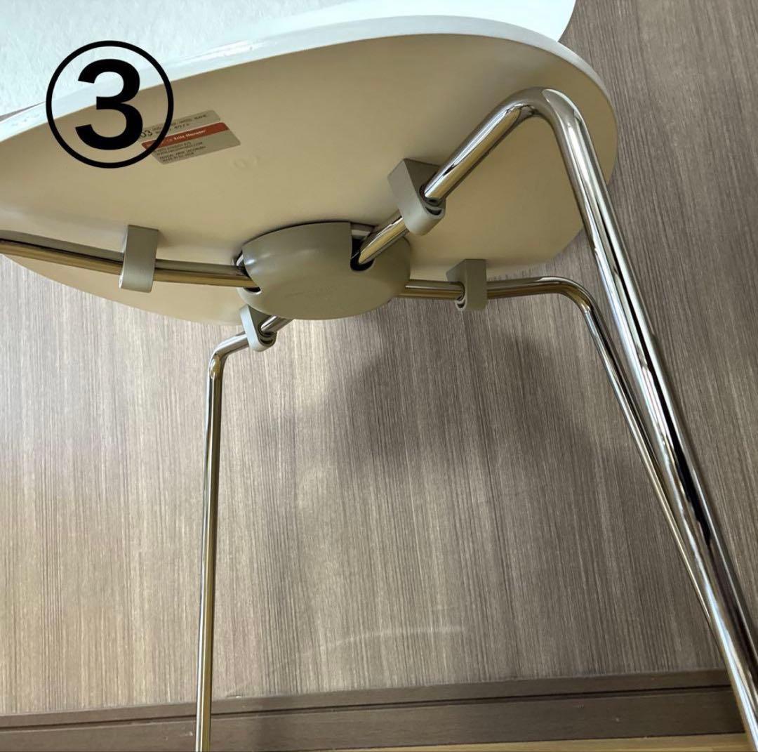 展示品 Fritz Hansen アリンコチェア ホワイト 美品 北欧家具 1脚