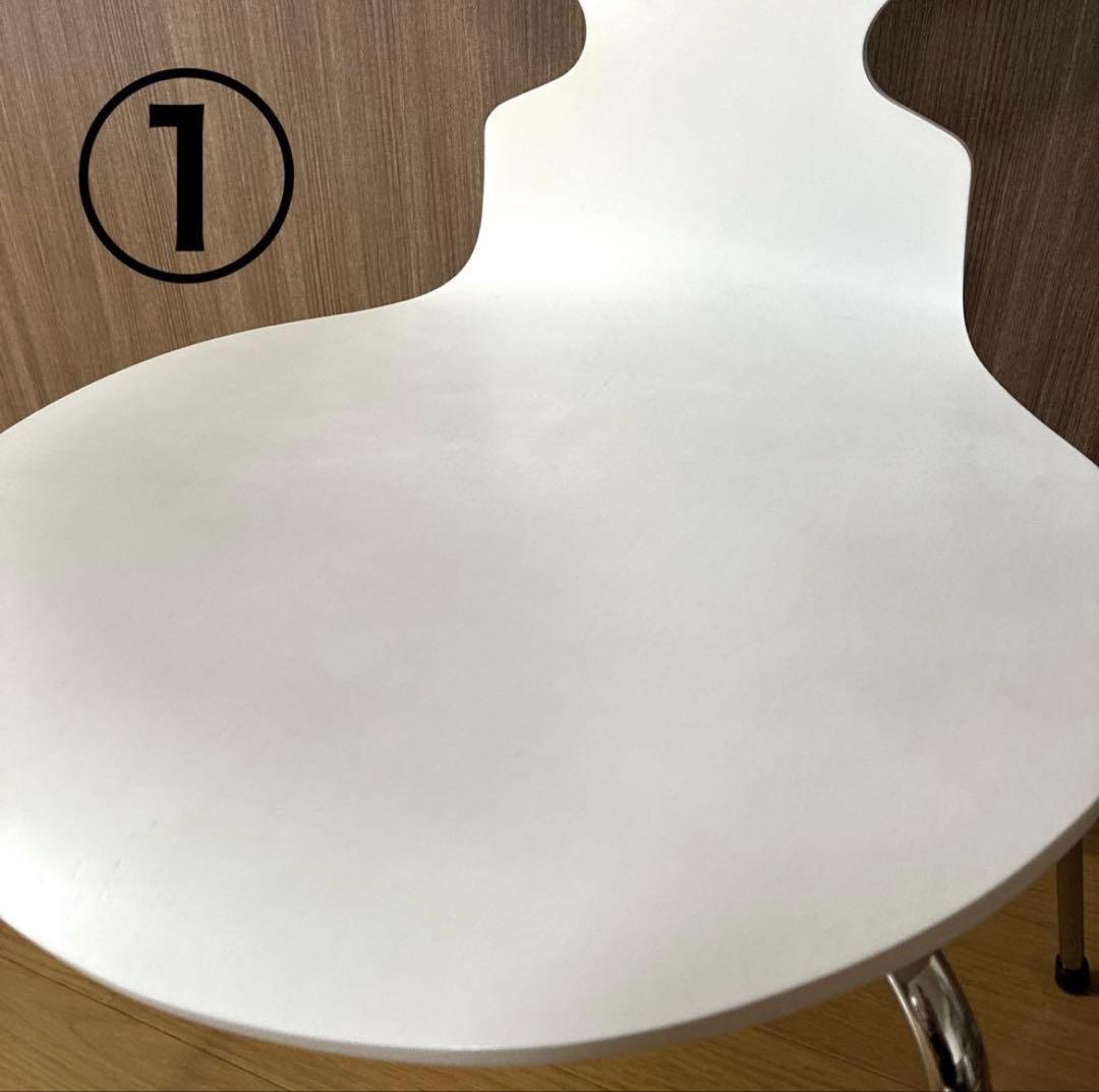 展示品 Fritz Hansen アリンコチェア ホワイト 美品 北欧家具 1脚