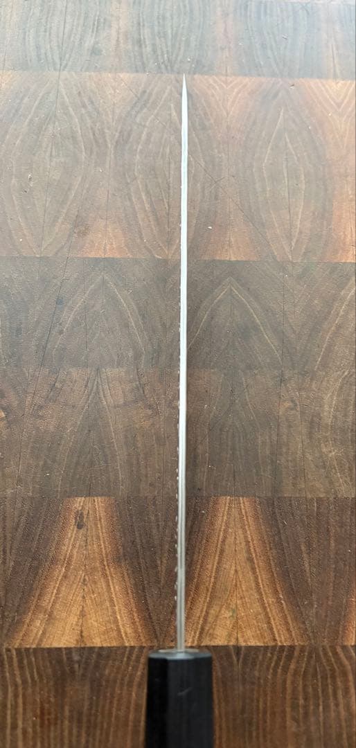 二唐刃物　SPG STRIX 切付　筋引　240mm 包丁槌目　ダマスカス