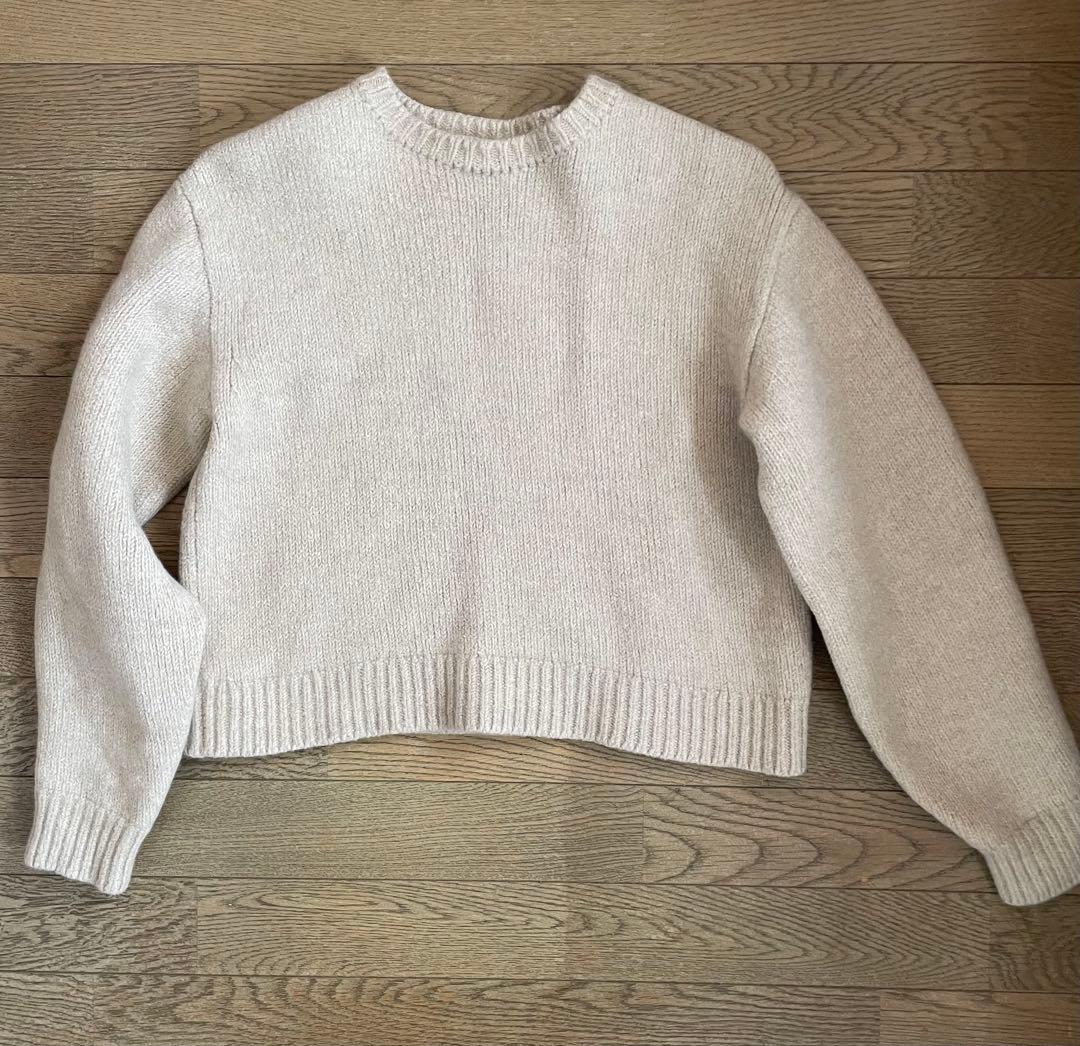 オーラリー Auralee 24AW ベージュ ニット ウール