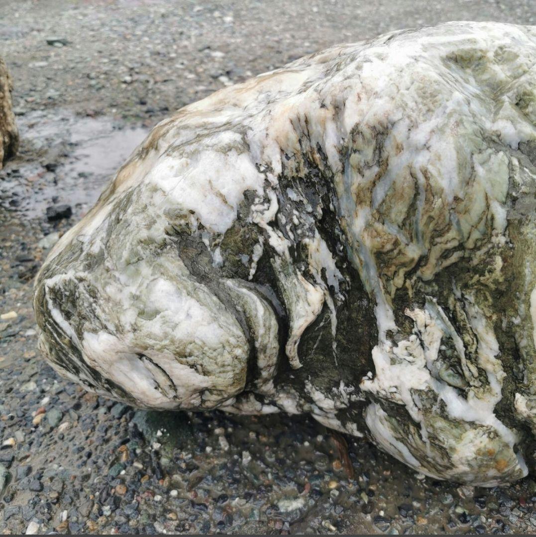 三波石　85キロ　庭石　石　鑑賞石　庭　坪庭　ガーデニング　置物　オブジェ