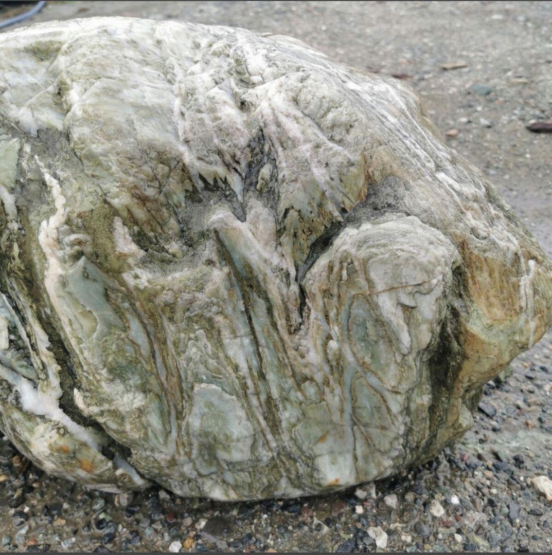 三波石　85キロ　庭石　石　鑑賞石　庭　坪庭　ガーデニング　置物　オブジェ