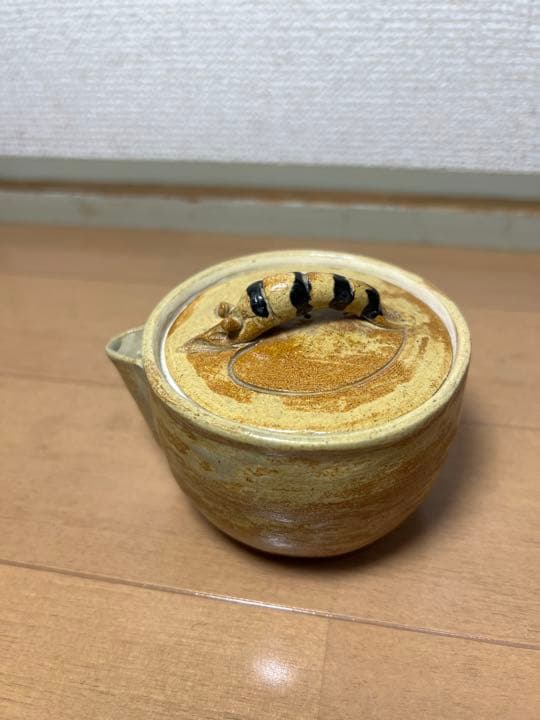 693 希少　虫明焼　備前焼　宝瓶　5客　未使用　　　有田焼