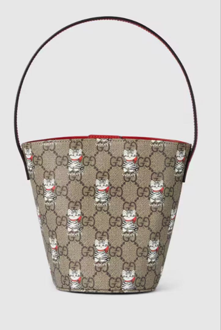gucci kids グッチキッズ　バッグ　キャットプリント