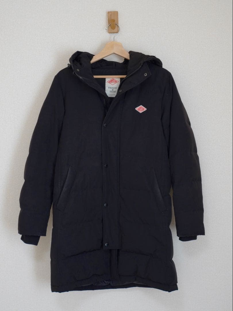 ダントン ロングダウンコート フード 21aw ブラック レディース サイズ38