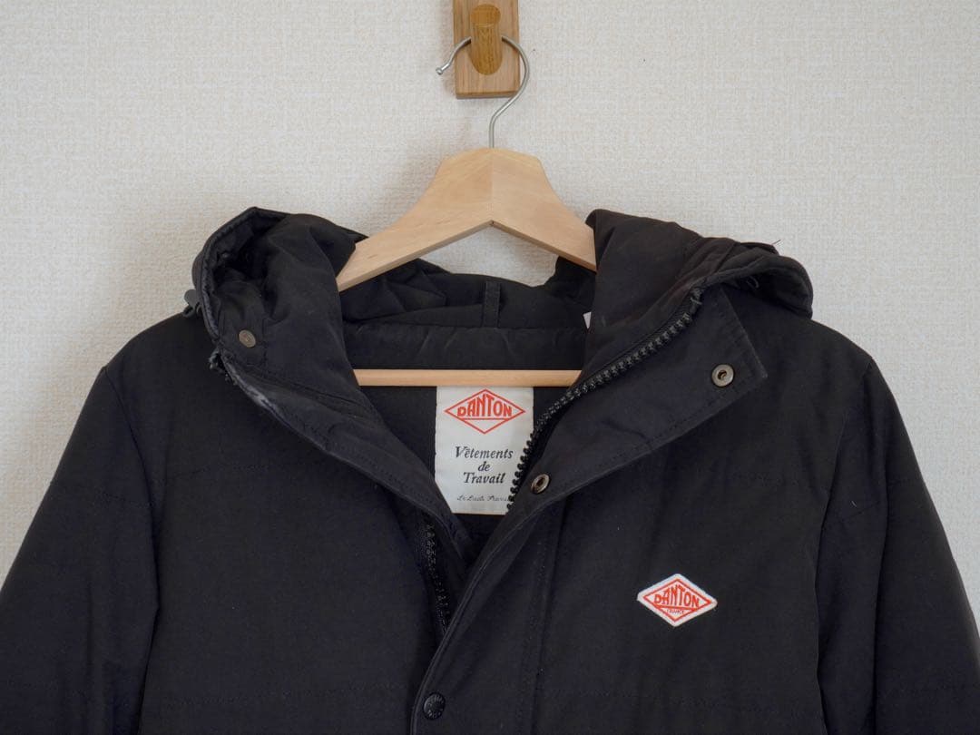 ダントン ロングダウンコート フード 21aw ブラック レディース サイズ38
