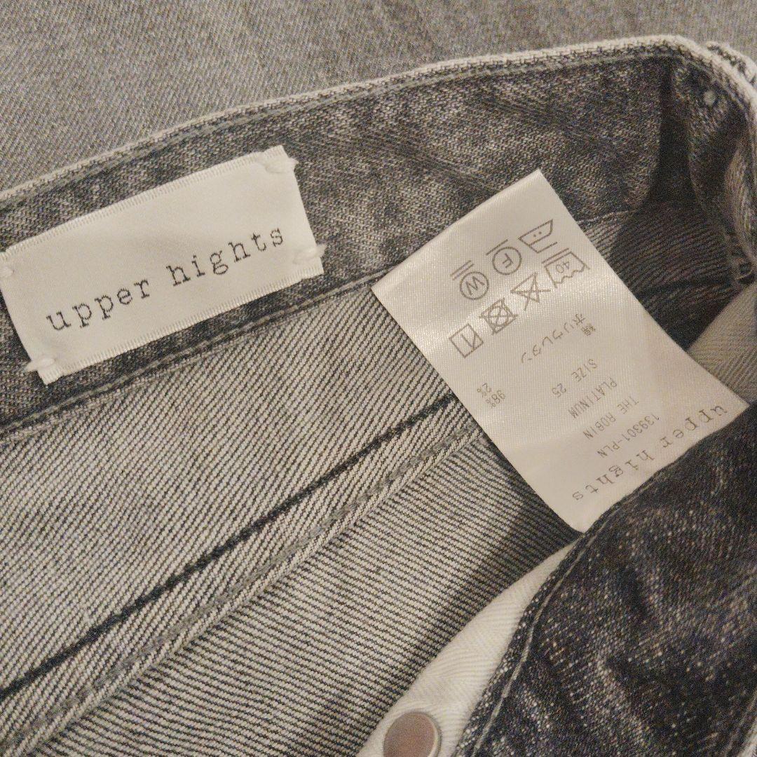 【まめ】upper hightsグレーデニム　THE ROBINS 　25
