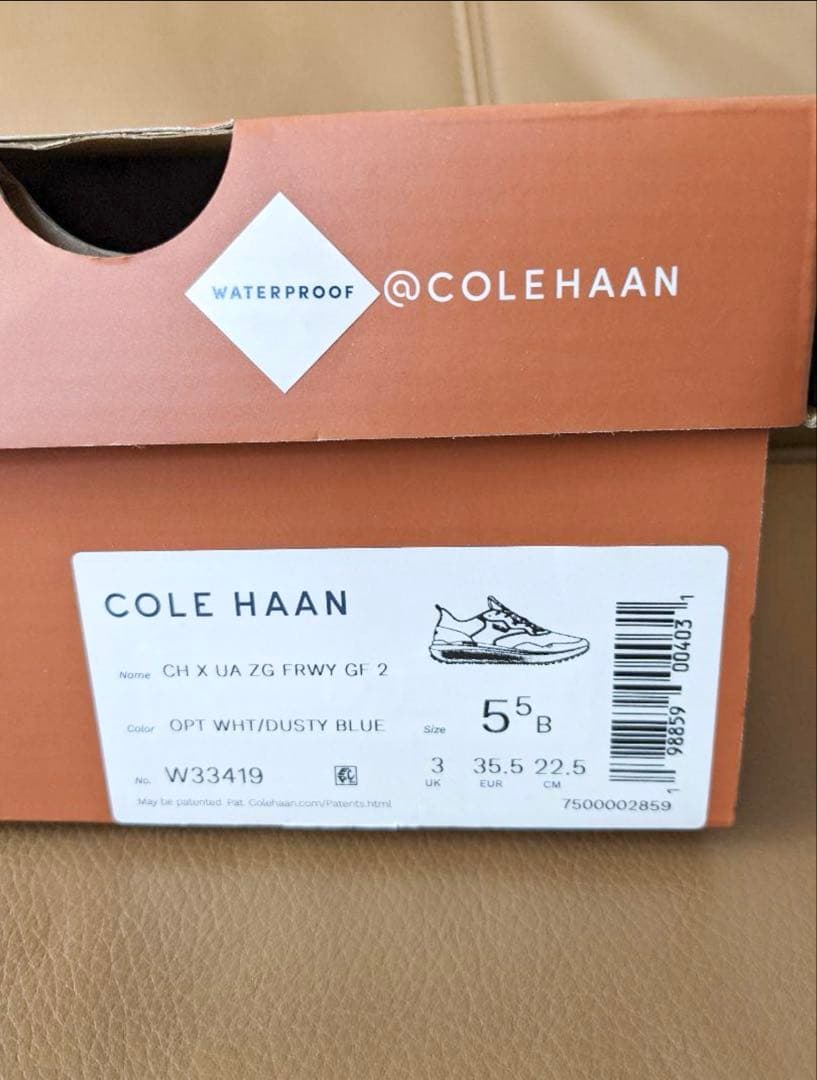 値下げColeHaan × ユナイテッドアローズ　 ホワイト/ブルー スニーカー