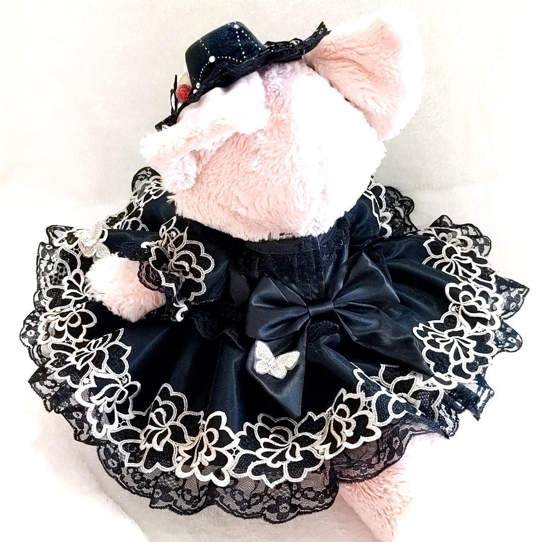 リーナベルコスチューム　1206 Sサイズ用　キラキラブラックコスチューム