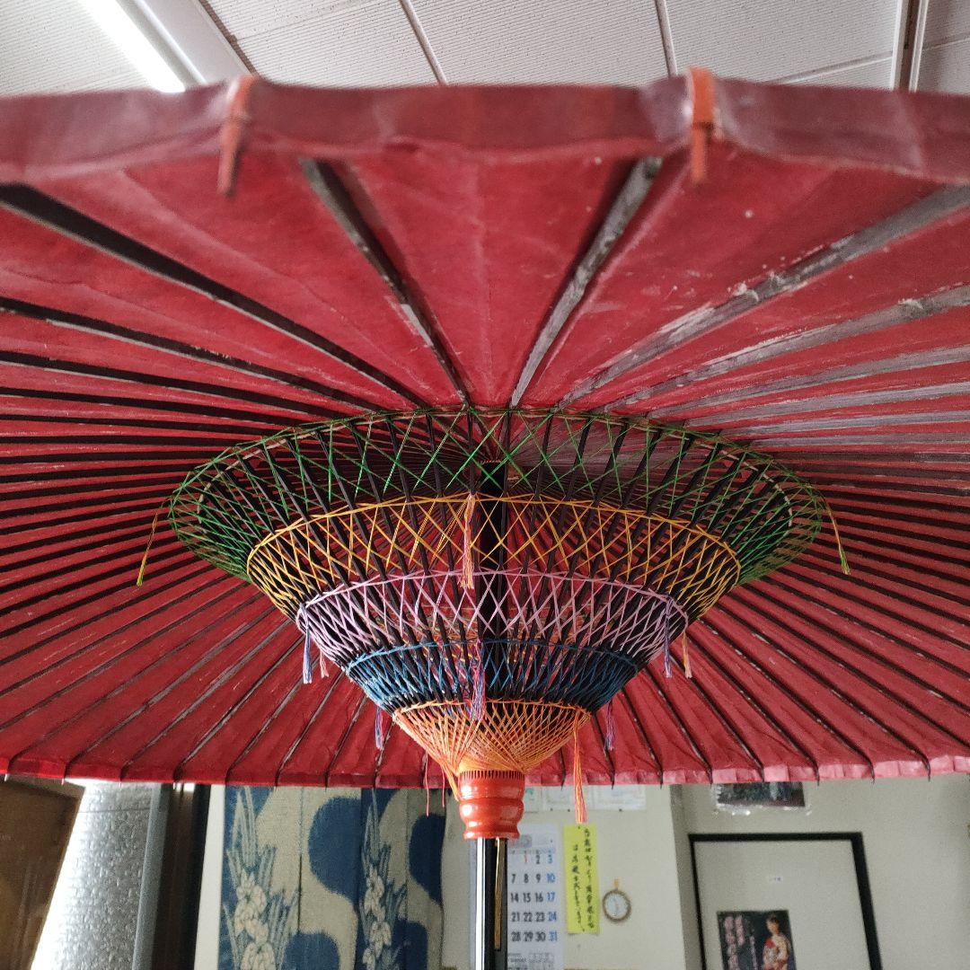 野点用赤傘中サイズ3尺径167cm高さ230cmスタンドは別売り