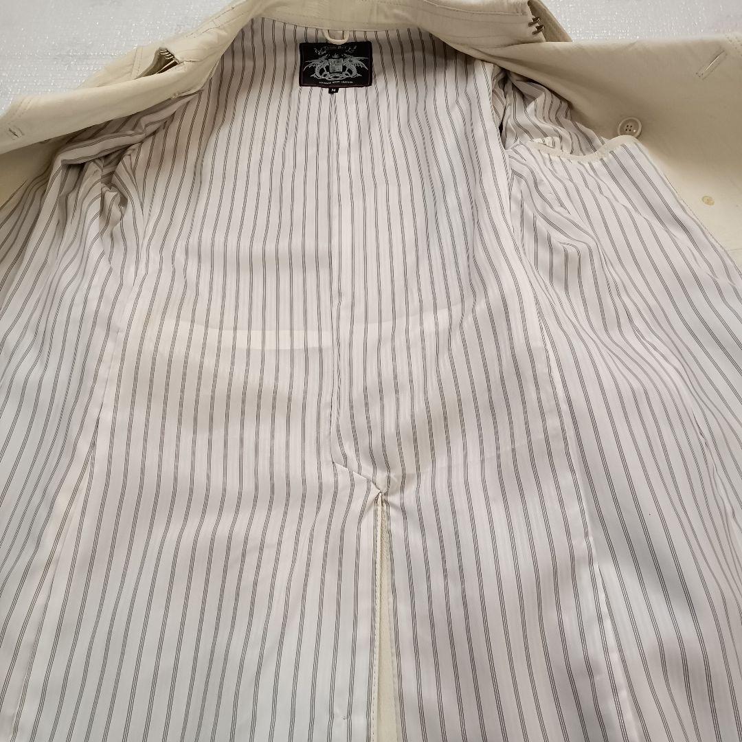 00sトルネードマート　ホワイトレザートレンチコート　豚革　冬　白　Y2K