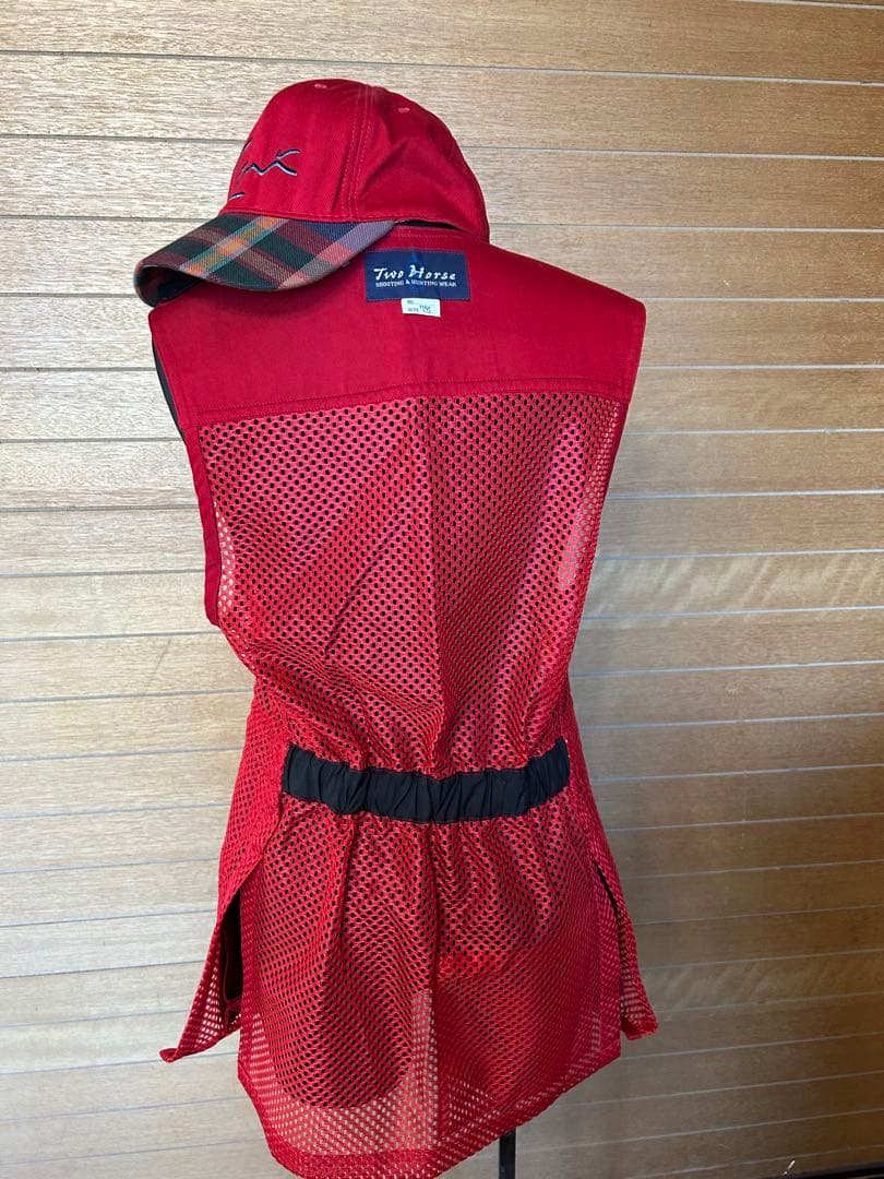 シューティング ベスト 7号 クレー射撃 Tow horse 赤帽子とセット