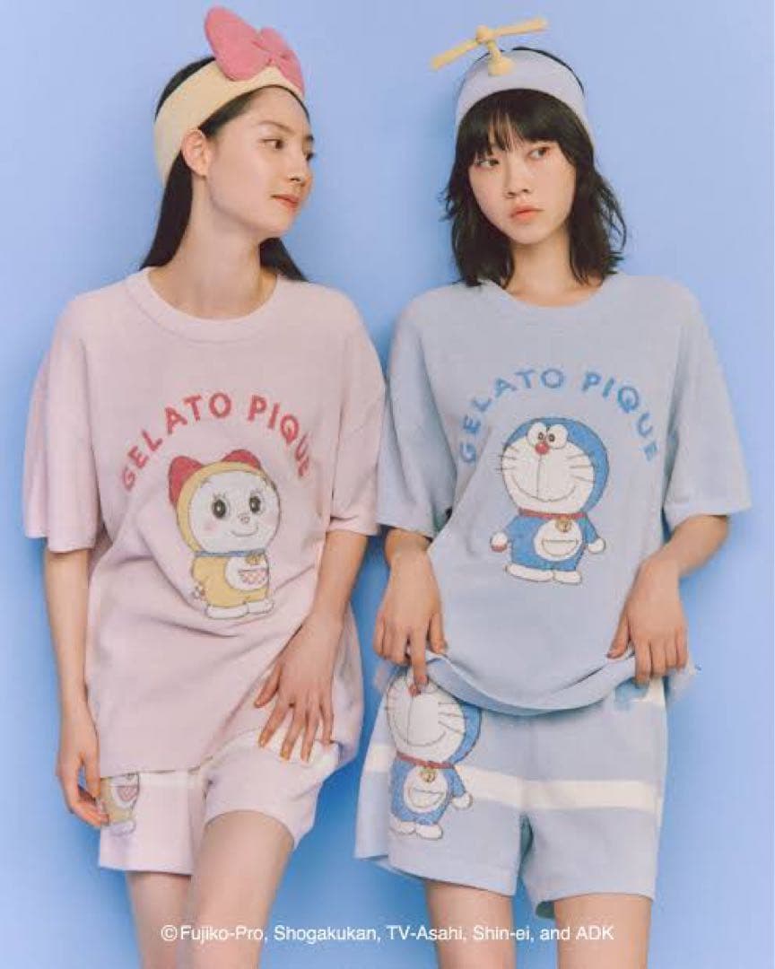 【新品】gelato pique♡ドラえもん★プルオーバー&ショートパンツセット