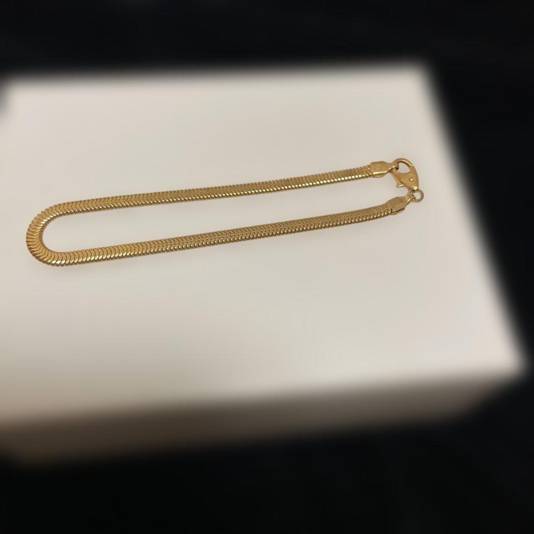 ヘビーデザイン ブレスレット　K18