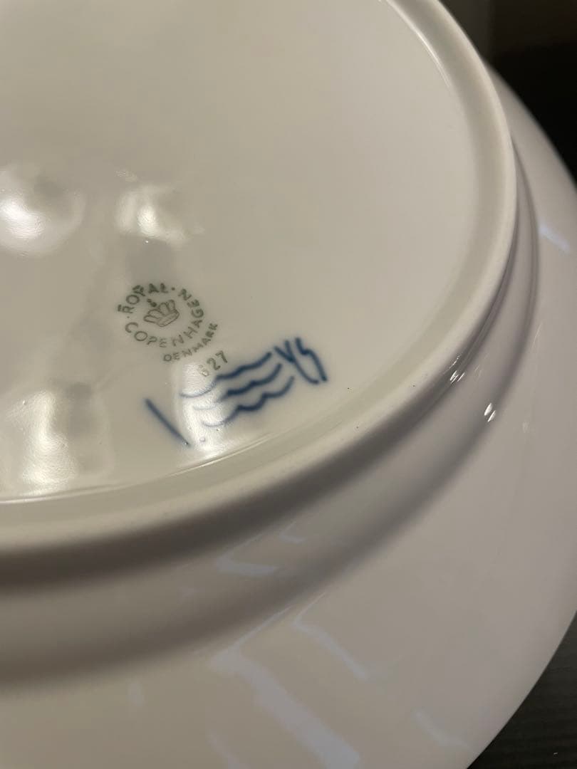 【新品】ロイヤルコペンハーゲン ブルーフルーテッド ハーフレース プレート 27