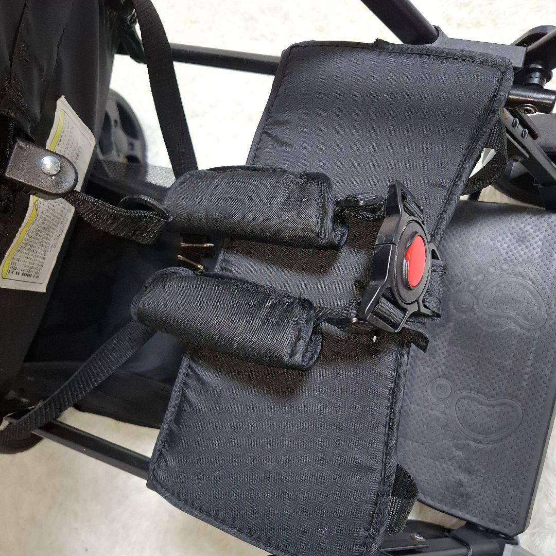 【美品】Nebio Amitie F 2人乗り ベビーカー 軽量 ブラック