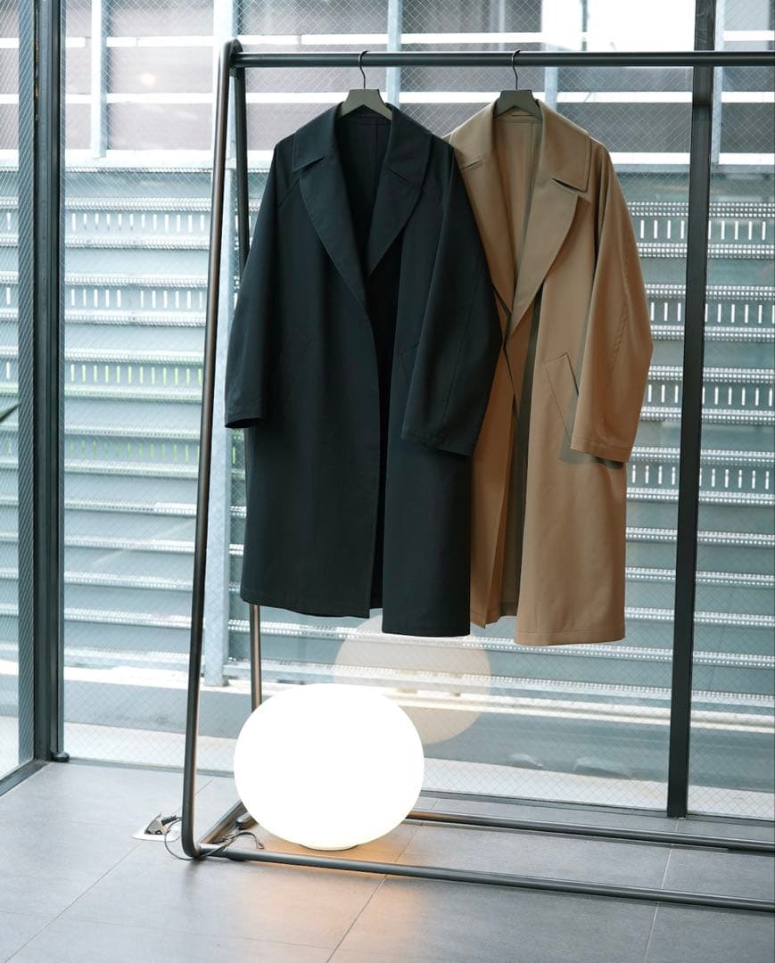 【新品】MBハイエンド尾州ウールタイロッケンコート／Sサイズ／ベージュ