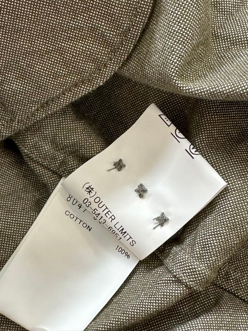 ナイジェルケーボン　オフィサーズシャツ　カーキ　新品　52 XL