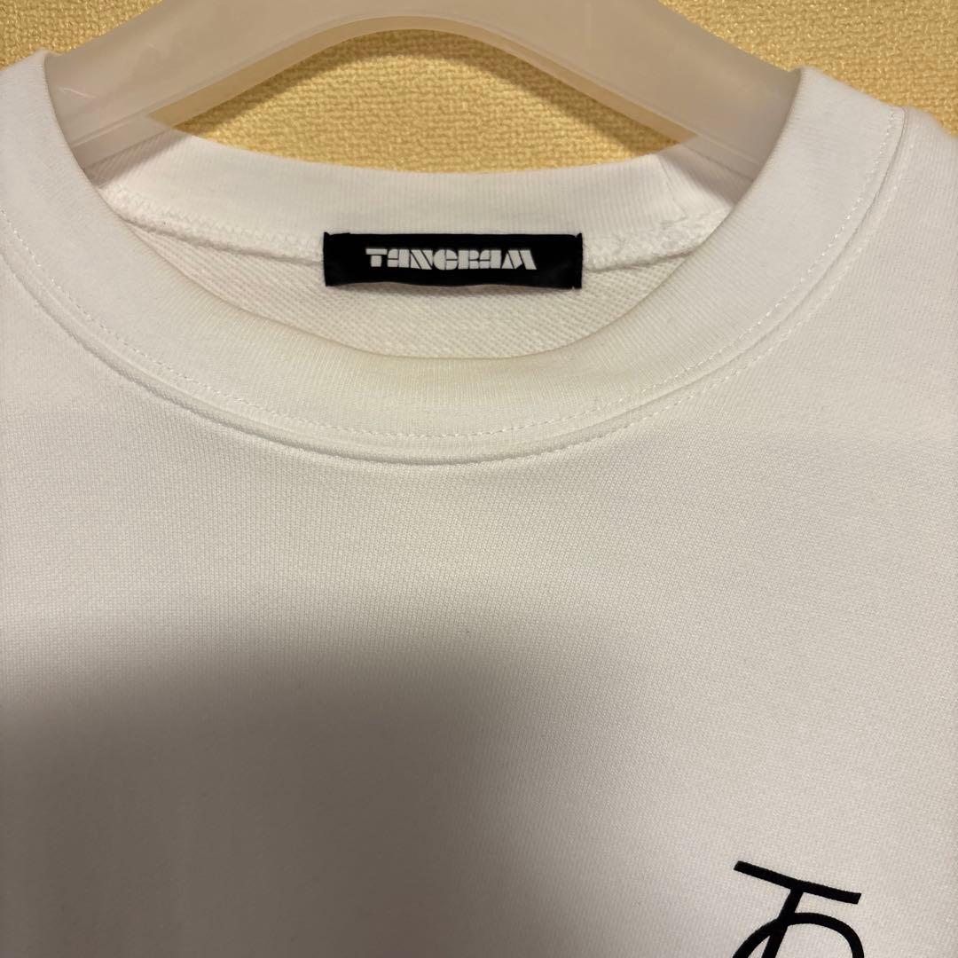 TANGRAM TSL LOGO SWEAT CREW WHITE （M）