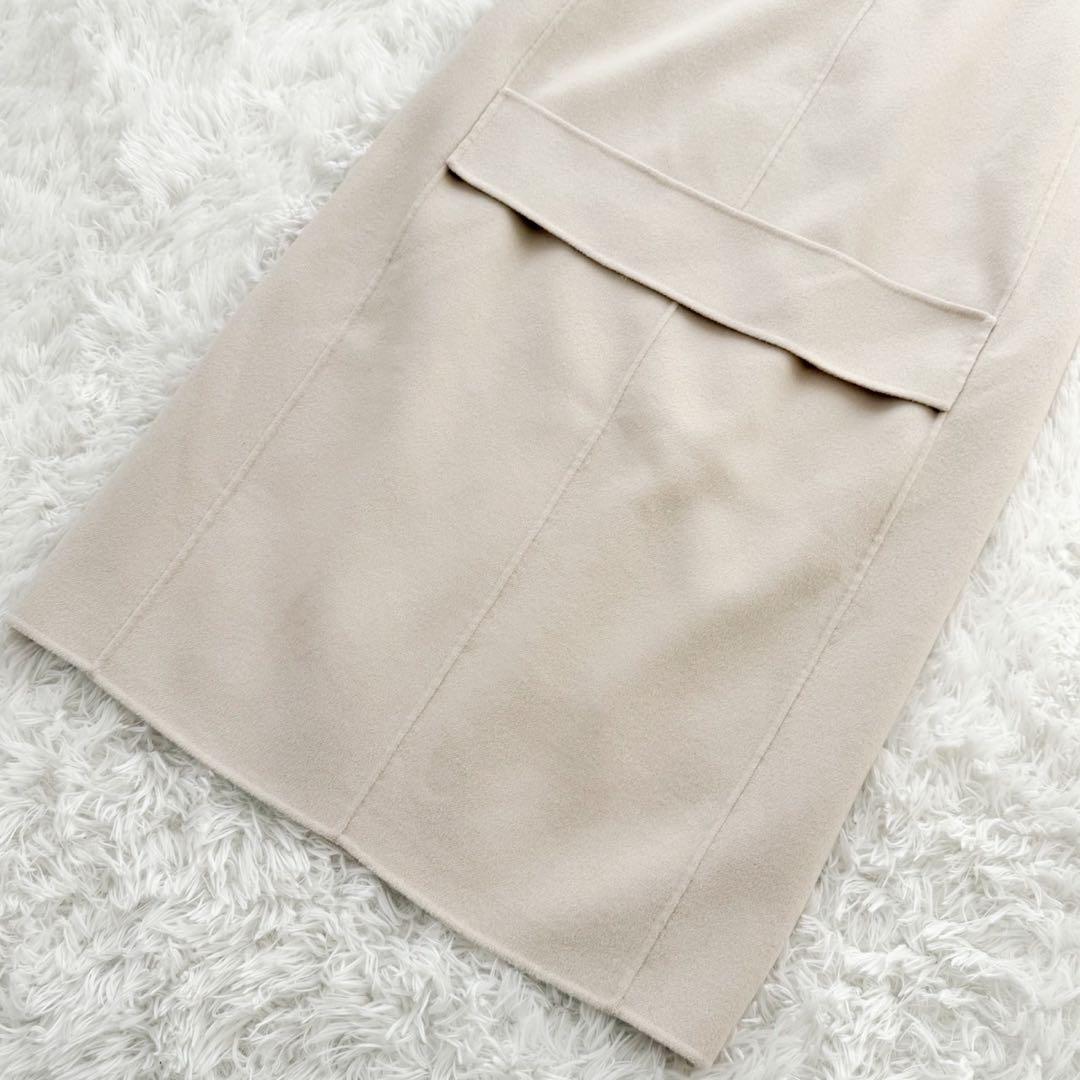 新品 MaxMara クチートアマーノ ヴァージンウールダブルフェイスジレ 42