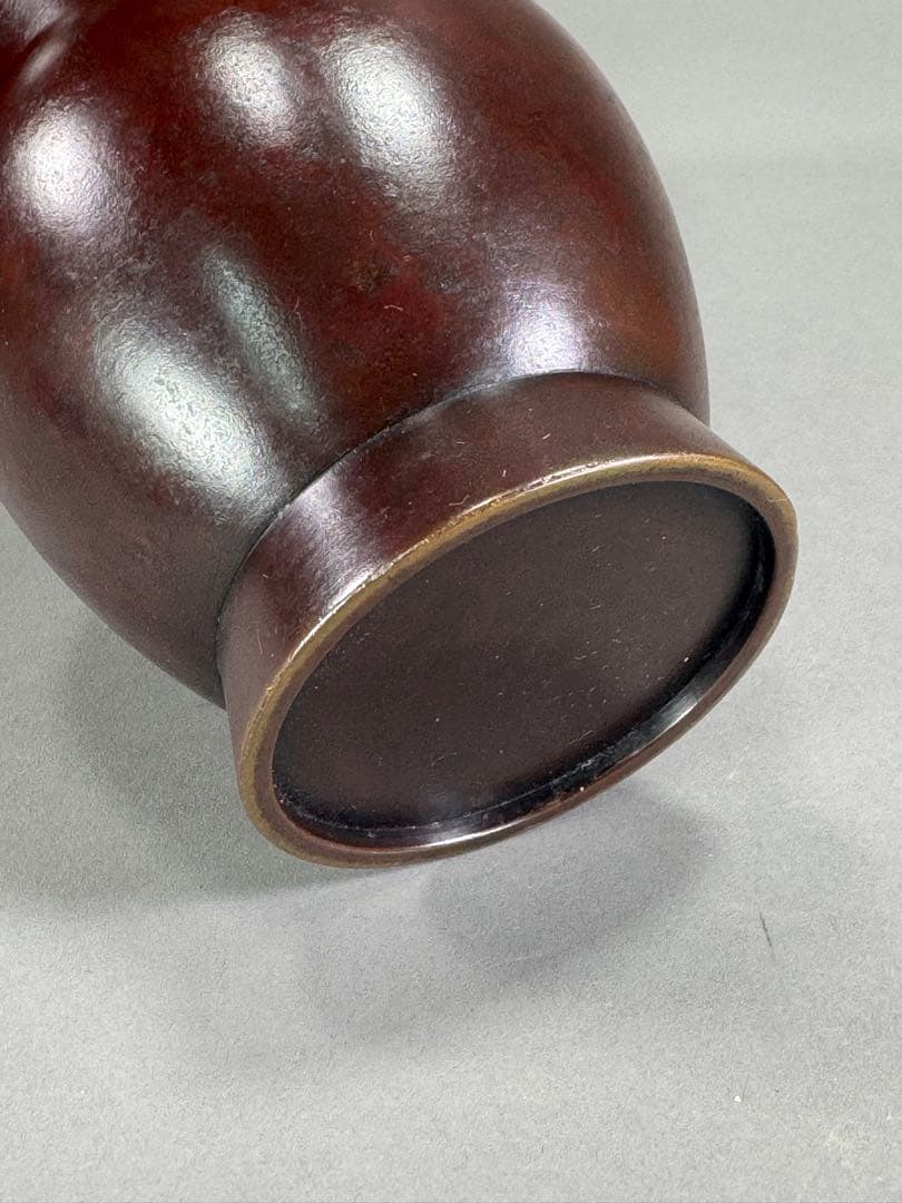 池坊　いけばな　古流　銅花器　華道具　唐銅花器　高さ25.8cm